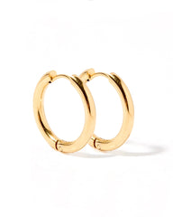 Huggie Earrings - Scarlett Hoop Gold 14Mm