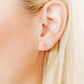 Screwback Stud Earrings - Clara Cross (Gold)