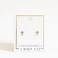 Screwback Stud Earrings - Clara Cross (Gold)