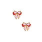 Screwback Stud Earrings - Collins Bow