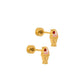 Screwback Stud Earrings - Milkshake