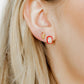 Screwback Stud Earrings - Milkshake