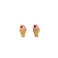Screwback Stud Earrings - Milkshake