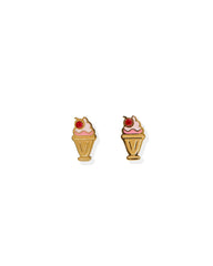 Screwback Stud Earrings - Milkshake