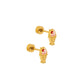 Screwback Stud Earrings - Milkshake