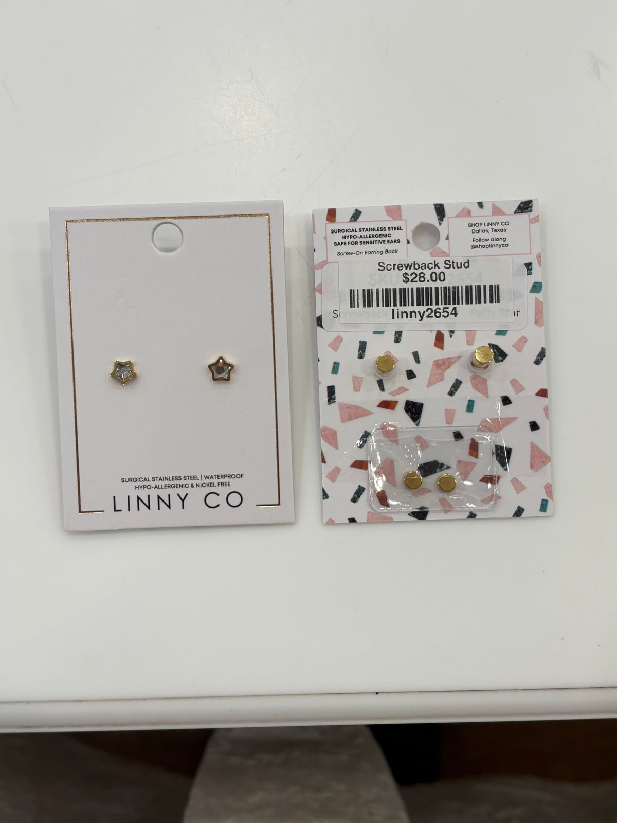 Screwback Stud Polly - Star