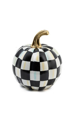 <h3>MacKenzie Childs Courtly Check Glossy Mini Pumpkin</h3>