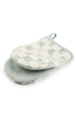 MacKenzie Childs Sterling Check Mini Oven Mitt