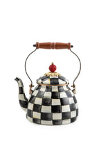 Courtly Check Enamel Tea Kettle