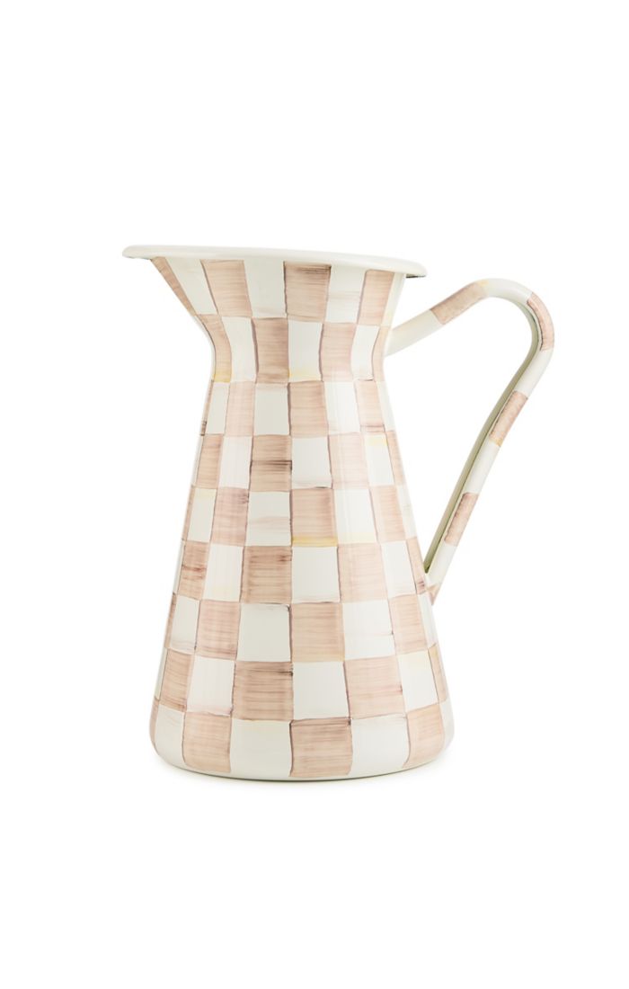 Mocha Check Practical Pitcher