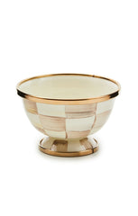 Mocha Check Little Sugar Bowl