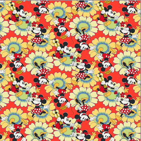 Mickey and Minnie Petal Floral