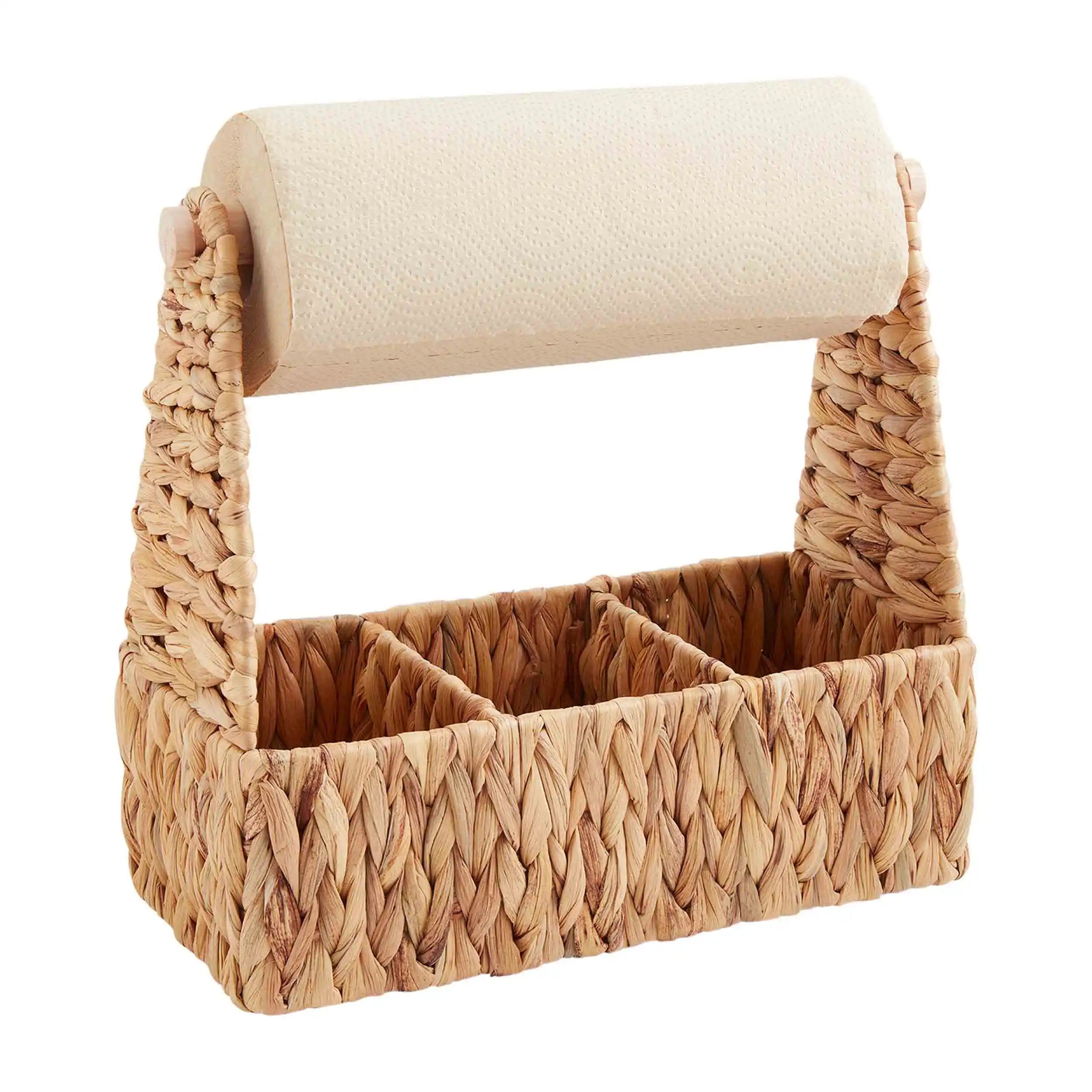 A Woven Utensil/Towel Caddy from Mud PIe.