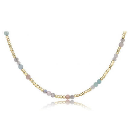 15" Choker Hope Unwritten Gemstone - Hot Mess Spring Summer