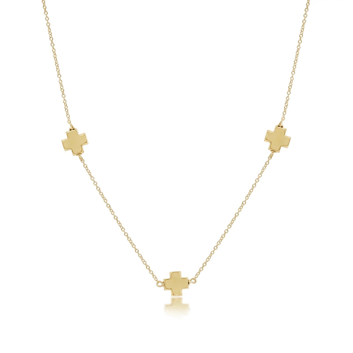 15" Choker Simplicity Chain Gold - Signature Cross Gold