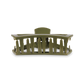 An Open Olive Medium Hair Clip from TELETIES.