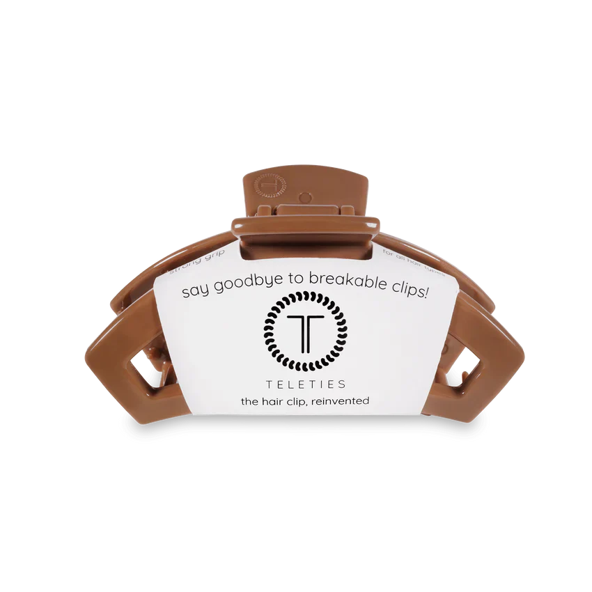 TELETIES Caramel Open Caramel Medium Hair Clip