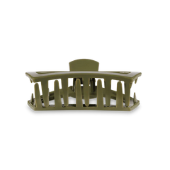 A Open Olive Tiny Hair Clip from TELETIES.