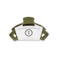 A Open Olive Tiny Hair Clip from TELETIES.