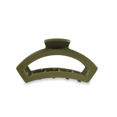 A Open Olive Tiny Hair Clip from TELETIES.