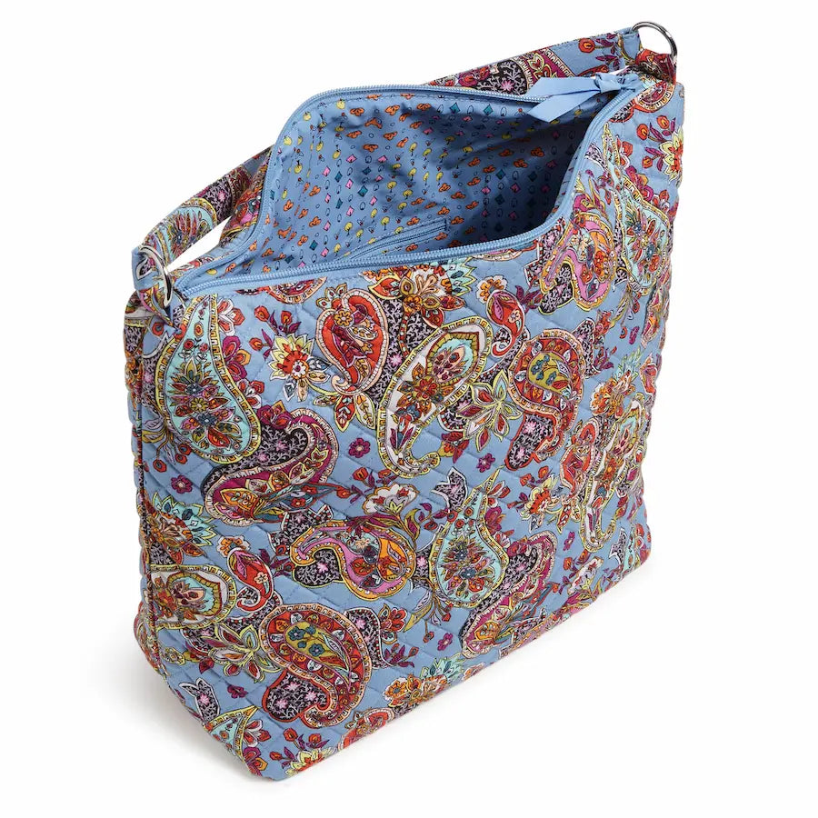 Vera Bradley Oversize Hobo Shoulder Bag in Provence Paisley.