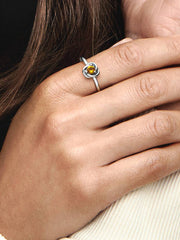 November Eternity Circle Ring