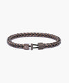 Pig & Hen catena foxtail slate gray bronze bracelet product view (Slate Gray | Bronze)