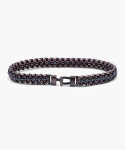 Pig & Hen catena venetian 7mm slate gray bronze bracelet product view (Slate Gray | Bronze)