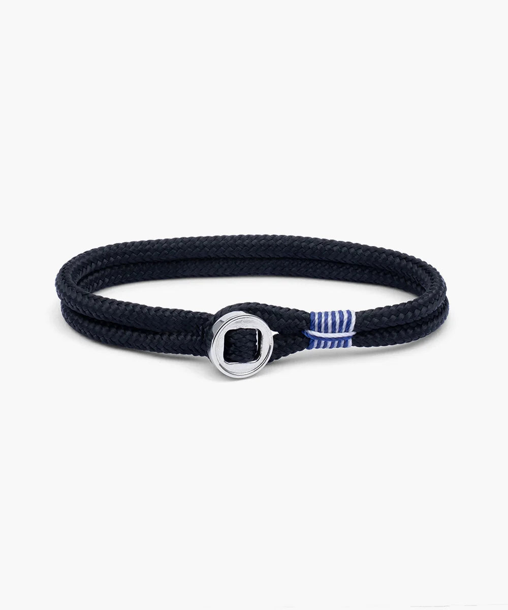 Pig & Hen don dino navy silver bracelet product view (Navy | Silver)