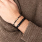 Pig & Hen Little Lewis DBL black black bracelet on wrist (Black | Black)