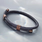 Pig & Hen Little Lewis DBL slate gray bronze bracelet detail (Slate Gray | Bronze)