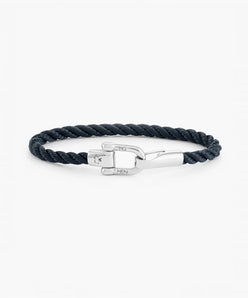 Pig & Hen lobster larry navy silver bracelet product view (Navy | Silver)