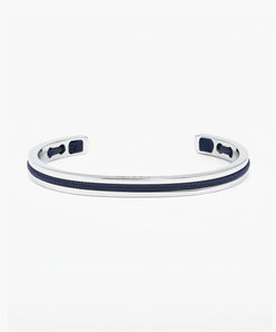 Pig & Hen navarch 6mm navy silver bracelet product view (Navy | Silver)