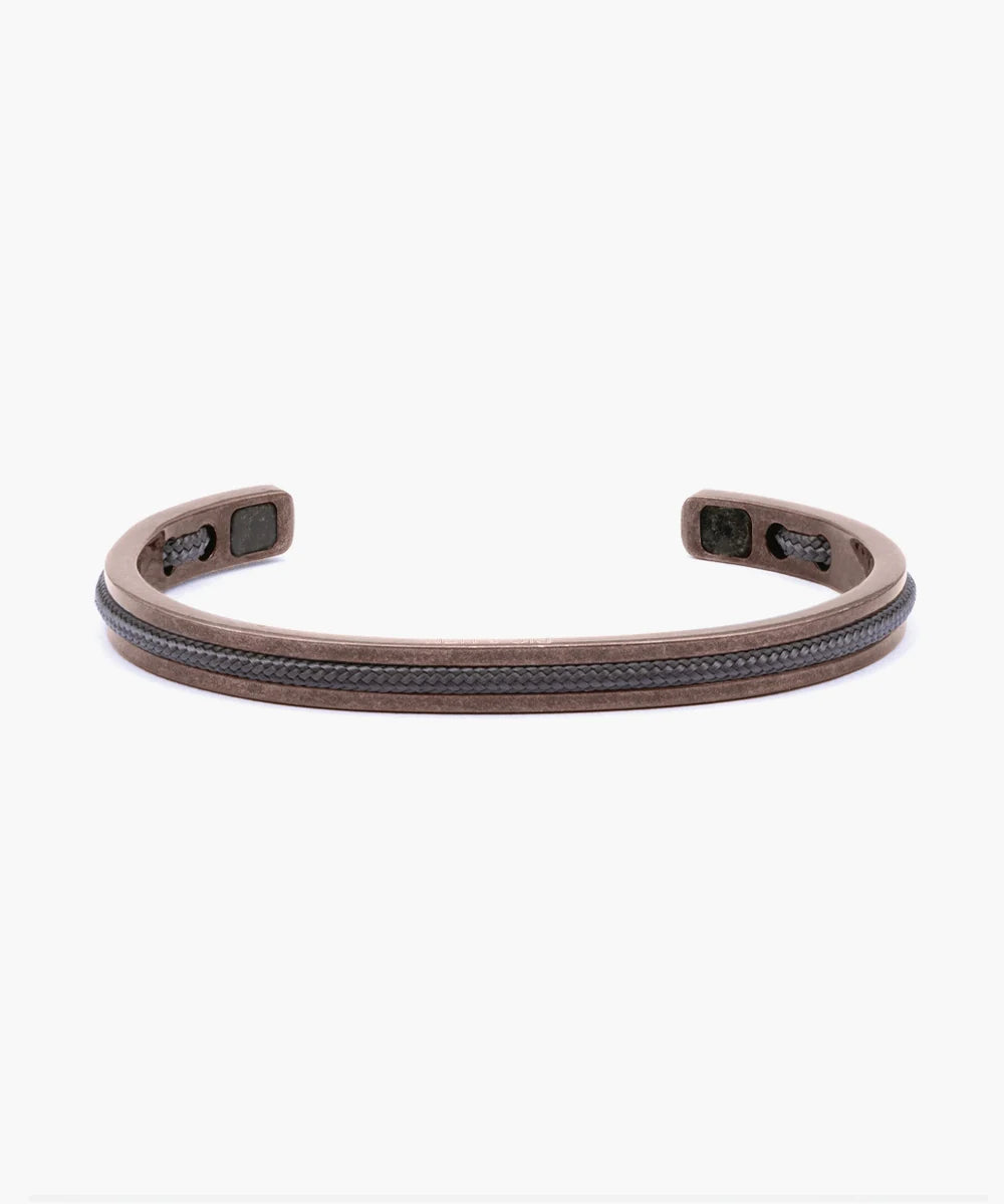 Pig & Hen navarch 6mm slate gray bronze bracelet product view (Slate Gray | Bronze)