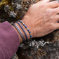 Pig & Hen navarch 6mm slate gray bronze bracelet styled on wrist (Slate Gray | Bronze)