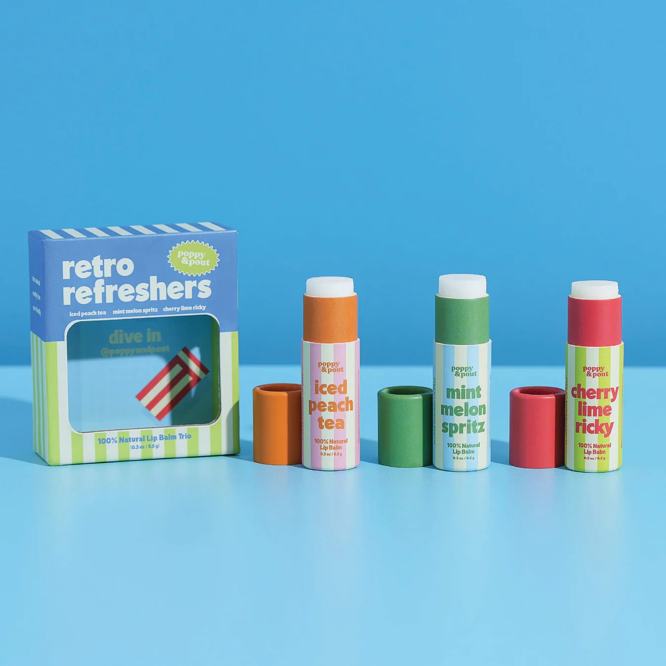 Poppy & Pout Lip Balm Trio