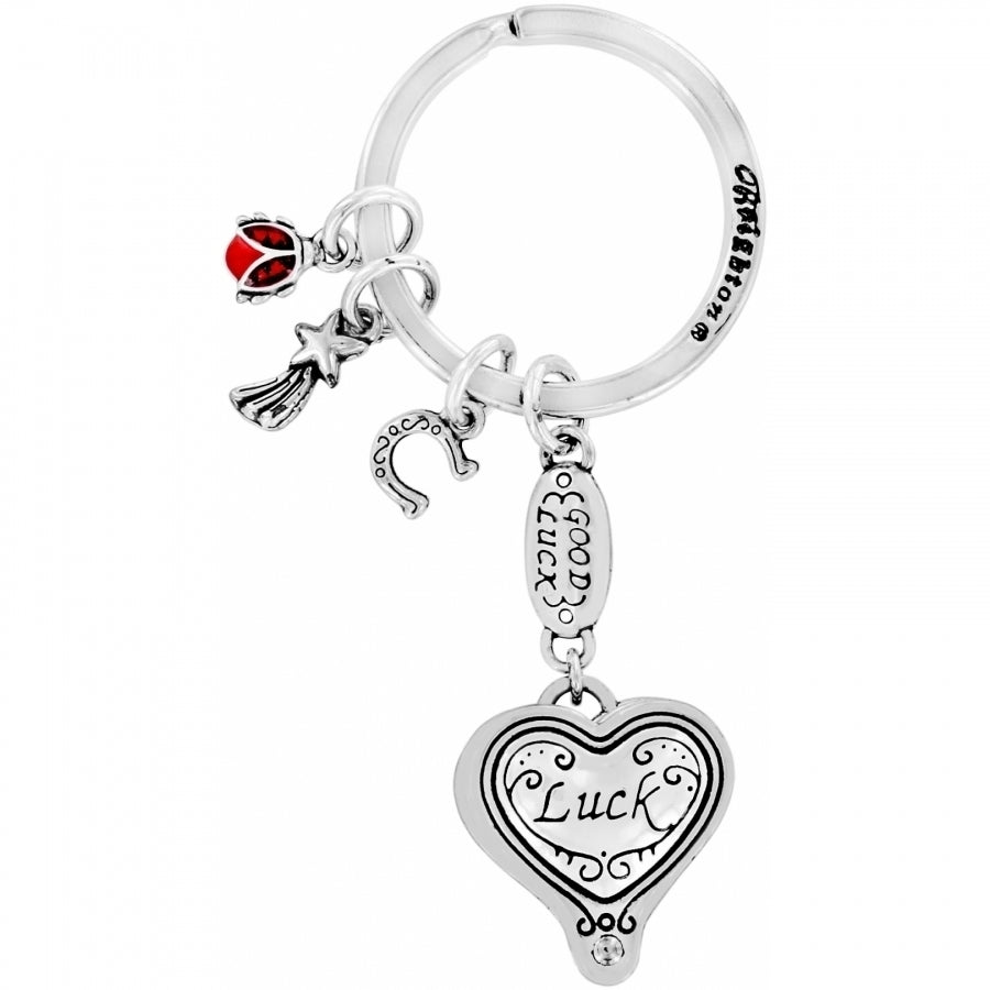 Lucky Clover Heart Key Fob 