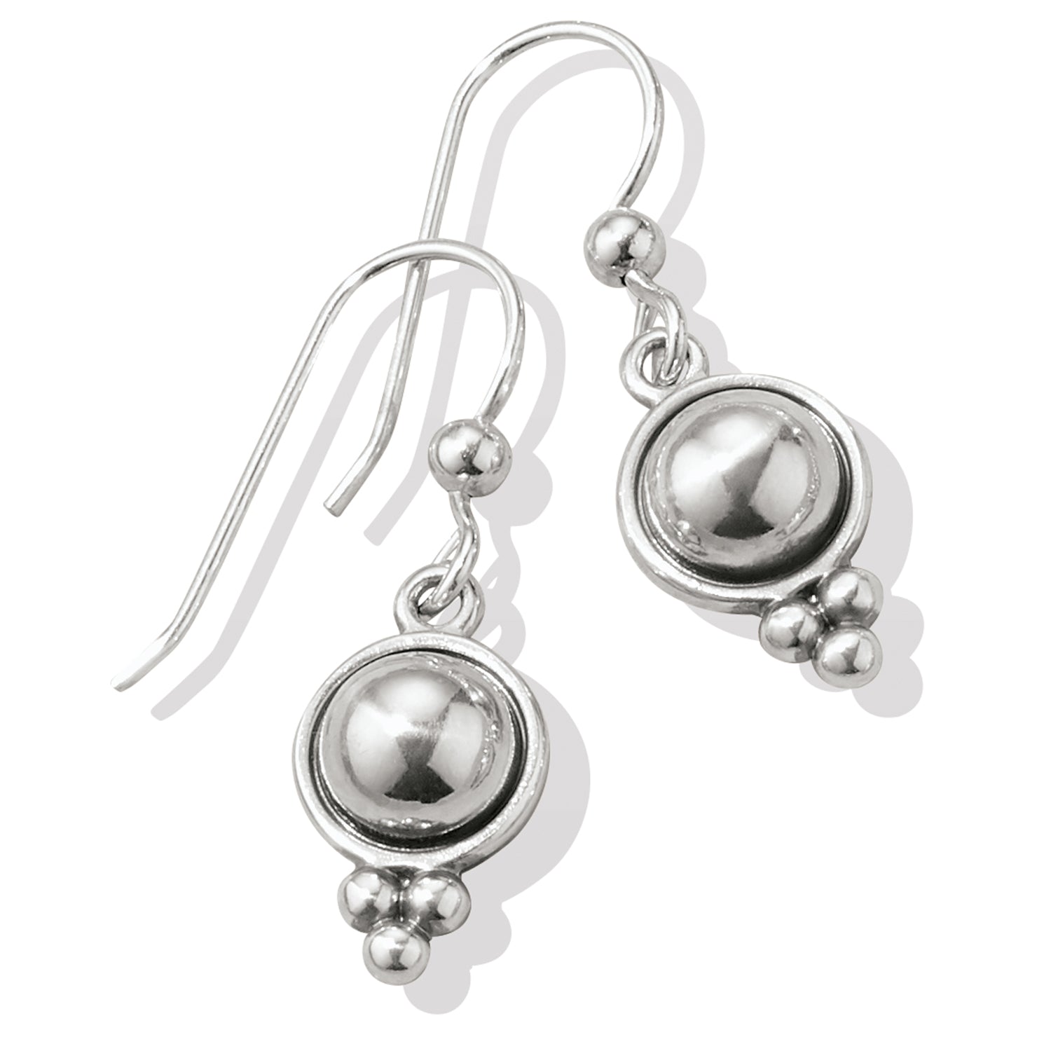 Pretty Tough Stud French Wire Earring Front View