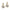 Ferrara Two Tone Luce Post Drop Earrings