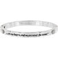 Footprints Hinged Bangle Back View