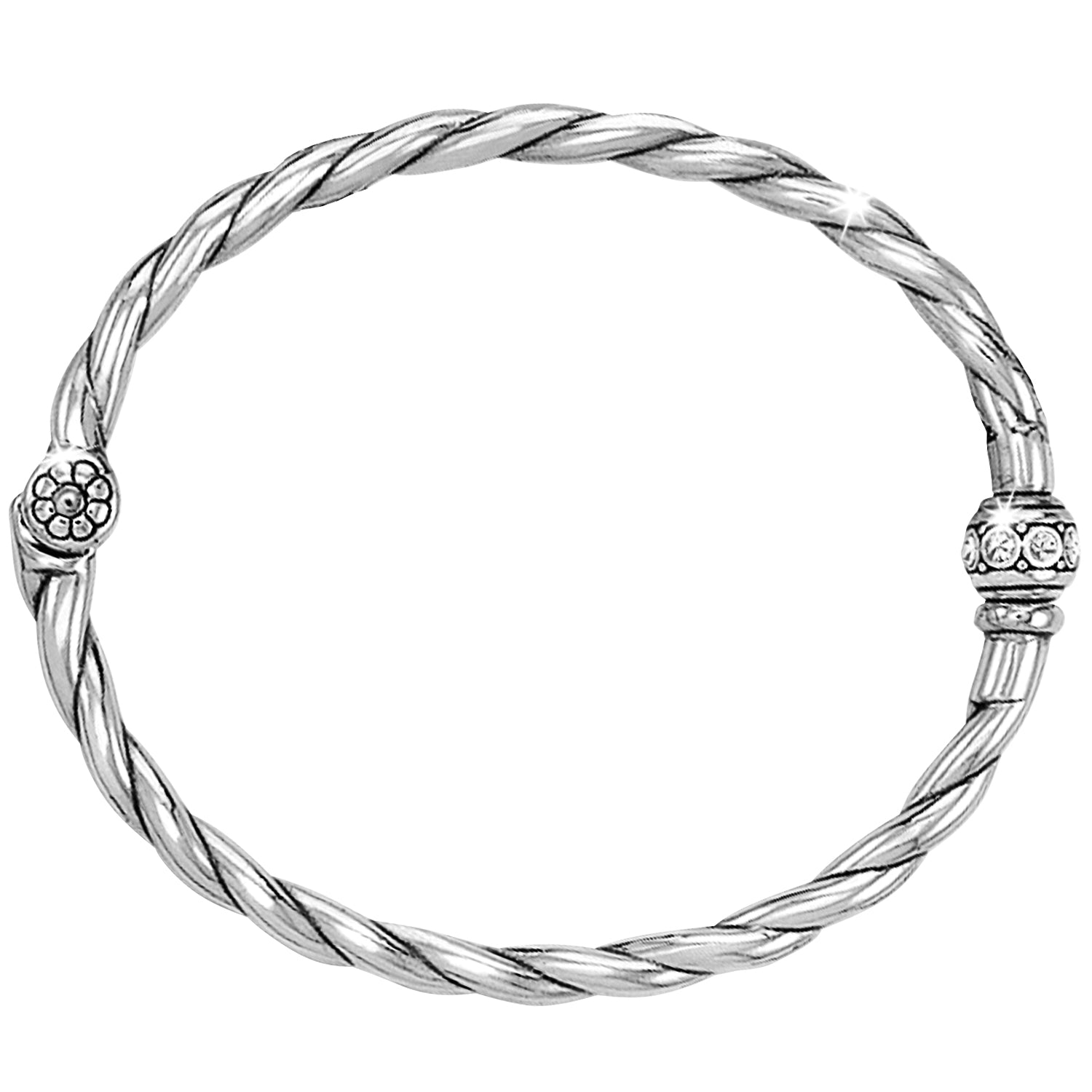 Shimmer Hinged Bangle Front View