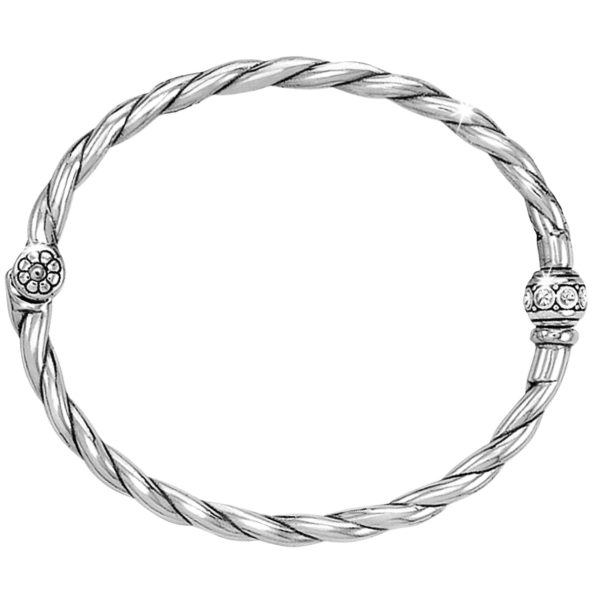 Shimmer Hinged Bangle Front View