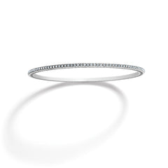 Meridian Thin Bangle Bracelet Front View