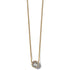 Illumina Mini gold Solitaire Necklace Front View