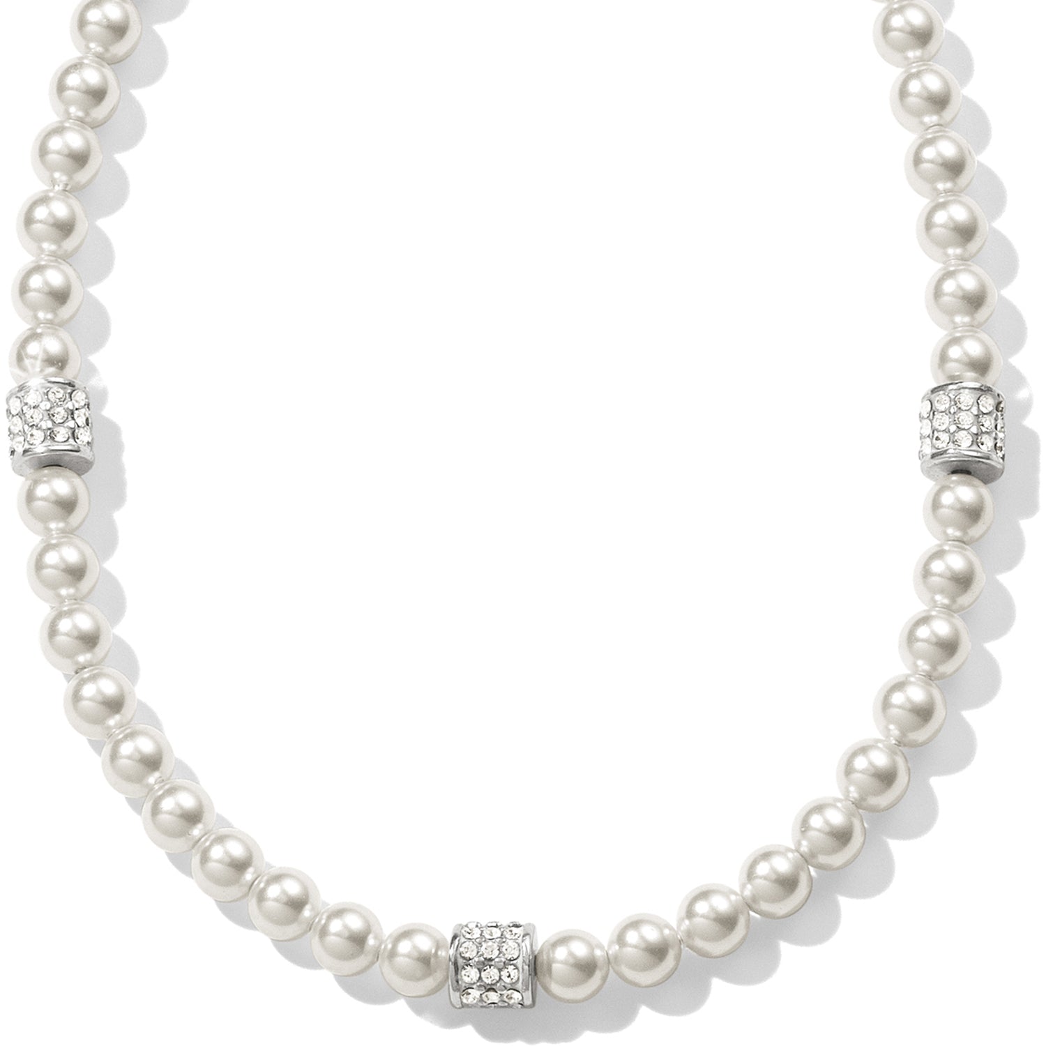 Brighton - Meridian Petite Pearl Station Necklace - Image 1