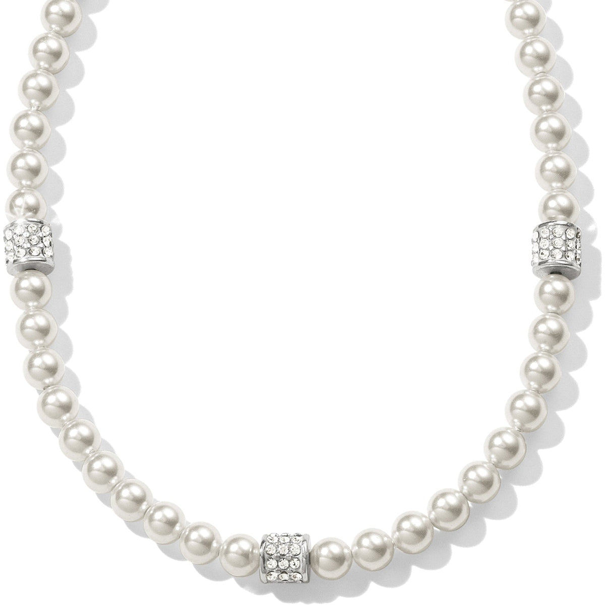 Brighton - Meridian Petite Pearl Station Necklace - Image 1