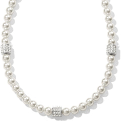 Brighton - Meridian Petite Pearl Station Necklace - Image 1