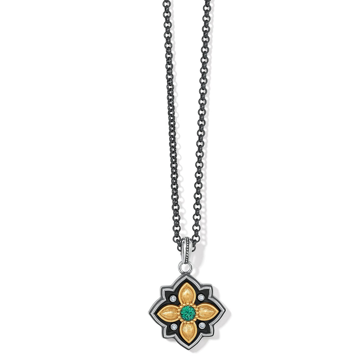 Brighton Monarch Joy Necklace Two-Toned