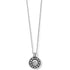Brighton Silver Pebble Dot Medali Petite Reversible Necklace