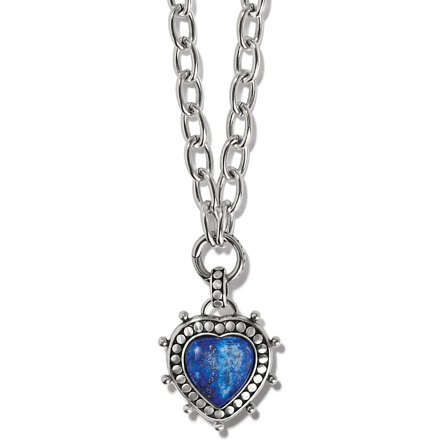 Pebble Dot Hati Lapis Heart Necklace